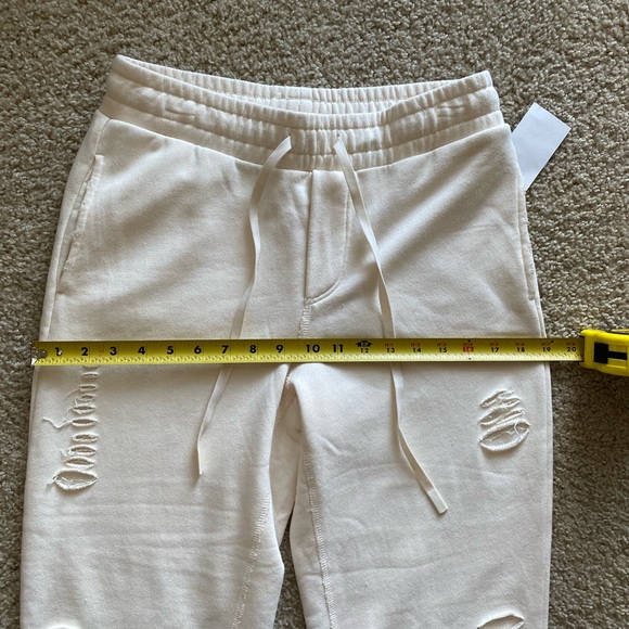 ALO Yoga Distressed Lounge Pants Sweatpants Sz M - Picture 9 of 10